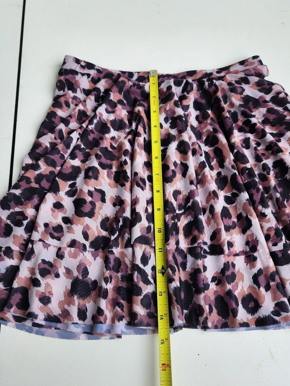 Swimsuit Skirt Mesh Cover Up Side Girls Brown Leopard Animal Print Youth 14